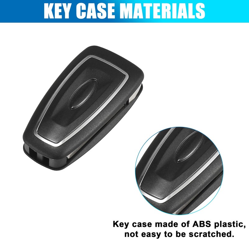 X AUTOHAUX 3 Key Button Car Key Fob Flip Key