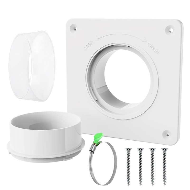 Aozzy Universal Twist-Lock Dryer Vent Wall Plate with Quick Connect