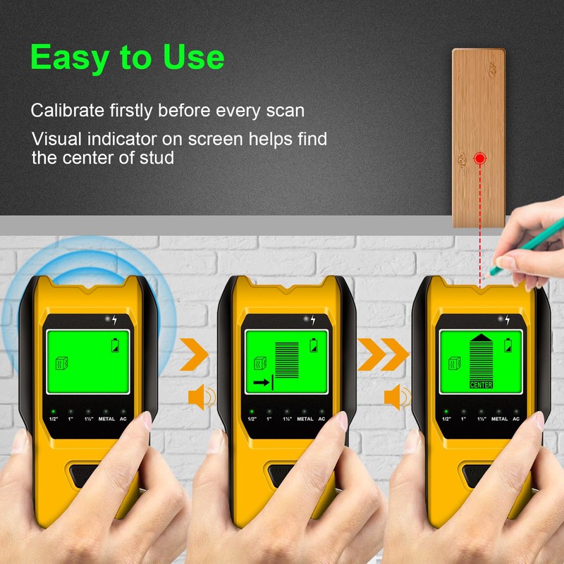 Stud Finder Wall Scanner, 5 in 1 Multifunction Stud Locator