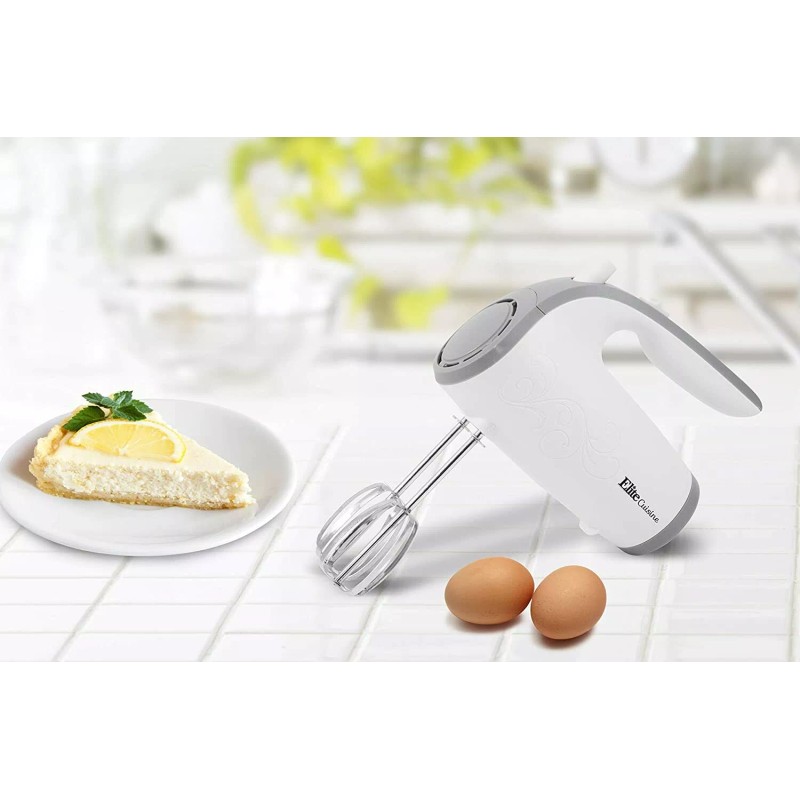 Elite Gourmet EHM-003X Ultra Power Electric 5-Speed Kitchen Hand Mixer,