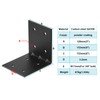 eoere 4 PCS 6" x 6" x 5" Black Steel