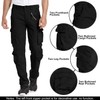 Jessie Kidden Men's Casual Military Cargo Pants, 8 Pockets Cotton