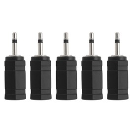 EMSea 5PCS 2.5mm Mono to 3.5mm Mono Jack Adapter Compatible with Mobile Phones MP3 and Other Devices with 2.5mm Interface Mono Audio Jack Adapter