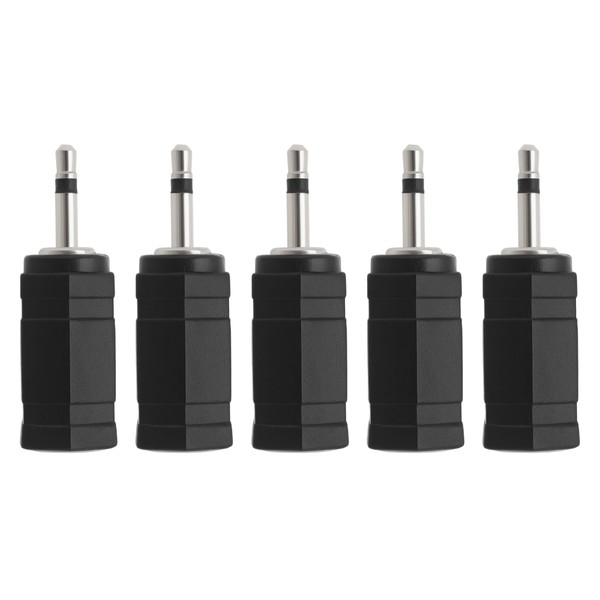 EMSea 5PCS 2.5mm Mono to 3.5mm Mono Jack Adapter Compatible