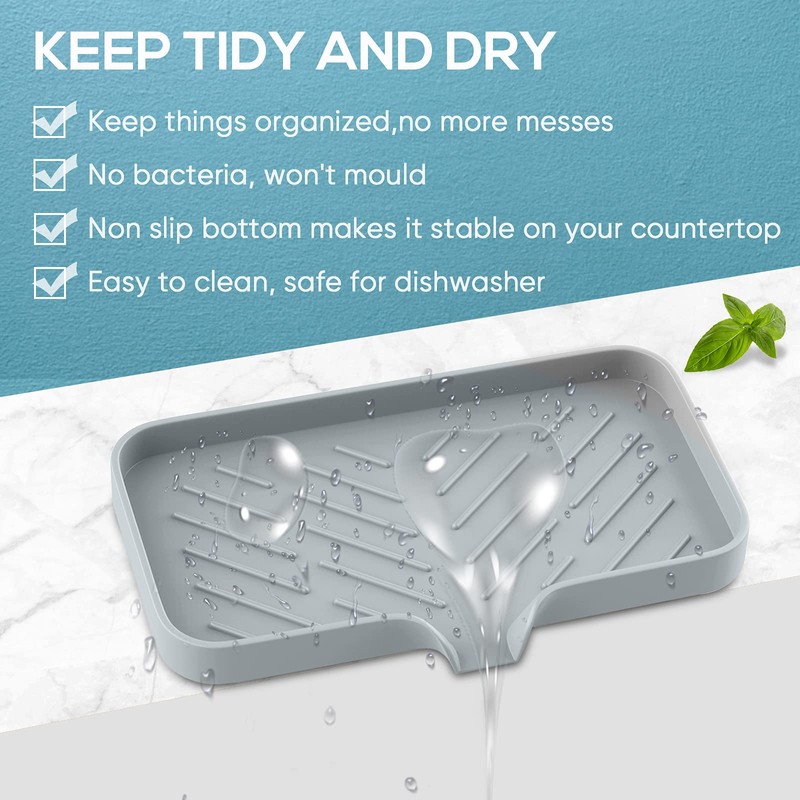 Kitchen Soap Tray,Kitchen Sink Tray Sponge Tray Kitchen Sponge Holder