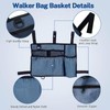 Senior's Walker Bag, Walker Baskets for Rolling Folding Walker, Walker