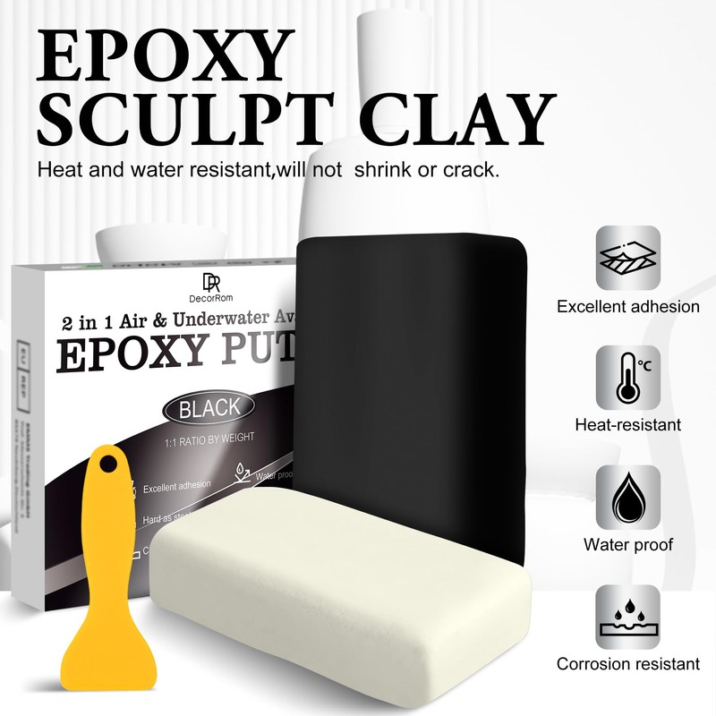 Epoxy Putty - 12oz 2 Part Strong Formula, Ceramic Repair