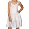 I.C. Collections Little Girls White Adjustable Nylon Slip, 6x