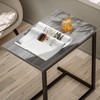 Pipishell C Shaped End Table 27 inches High, Side Table