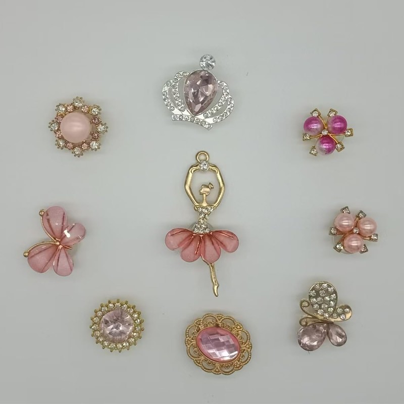 GearMstr Women Girls Designer Jewelry Shoe Accessories Butterfly Flower Accessories