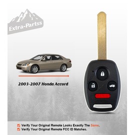 Extra-Partss Simple Key for Honda Accord 2003 2004 2005 2006 2007 OUCG8D-380H-A