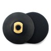Z-LION 4inch 2Pcs Flexible Rubber Backer Pad Backing Pad Polishing