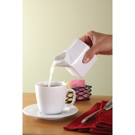 American Metalcraft CMCC5 Ceramic Milk Carton Creamers, 5-Ounces