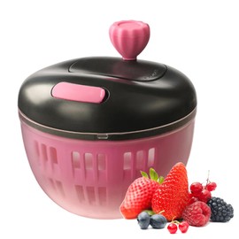 Lettuce Washer and Spinner | Salad Washer Spinner and Dryer | Stable Shredder Strainer 800ml Colander for Draining Washing Prep Home Cooking Travel Picnic