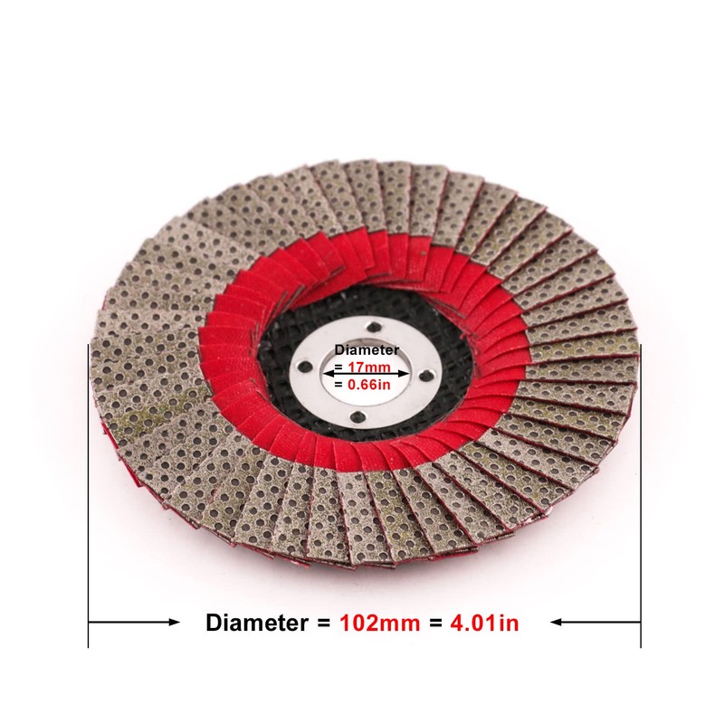 5" Diamond Flap Disc Grinding Sanding Wheels 60 Grit -