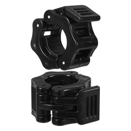 ChauLanBow Pack of 4 Dumbbell Quick Release Barbell Clasps, Dumbbell Bar Clamp, Dumbbell Clasp for Workout Weightlifting, Quick Release for Dumbbell Bar and Barbell (Black)