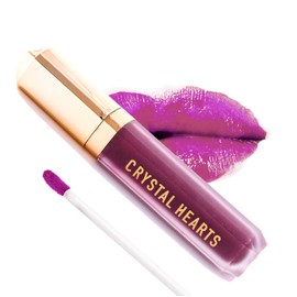 CRYSTALHEARTS Matte Liquid Lipstick - Long-Lasting and Non Transfer Kiss Proof Makeup Lip Gloss- Cruelty & Paraben Free Hydrating Lip - Made in USA (Victoria)