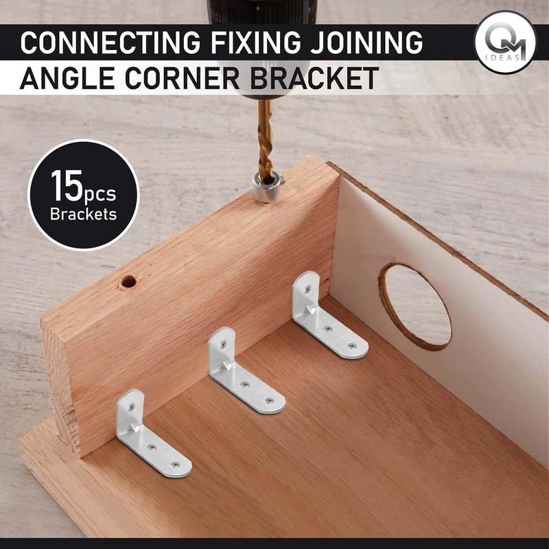 OMIDEAS 15 x Angle Bracket (30 x 60 x 25)