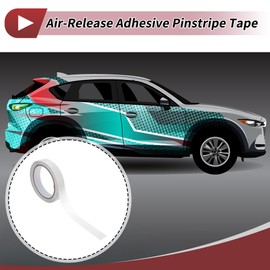 X AUTOHAUX Pinstripe Tape 30mmx10m Car Stripes Pinstripe Decals for Car Motorcycle and Boat Racing Stripes DIY Stickers Matte White 1 Pcs