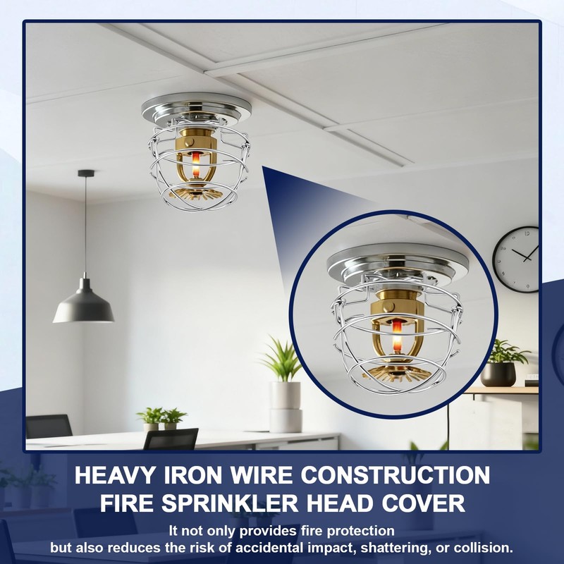 Shimeyao 8 Pack Fire Sprinkler Head Guard Cage Fire Head