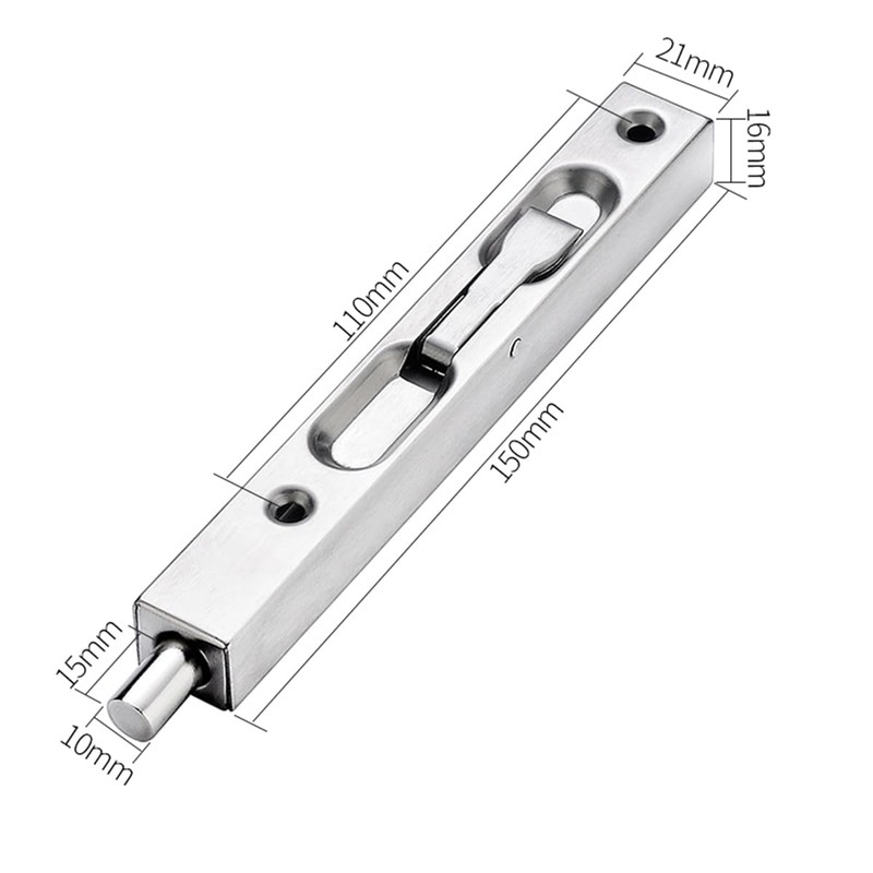 2-Pack of ZONADAH Door Flush Bolt Latch Slide Locks (1