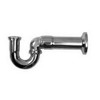 Sink Trap w/Schedule 40 ABS Adapter, Ground Joint, Cover Tube & Escutcheon & Brass Nuts