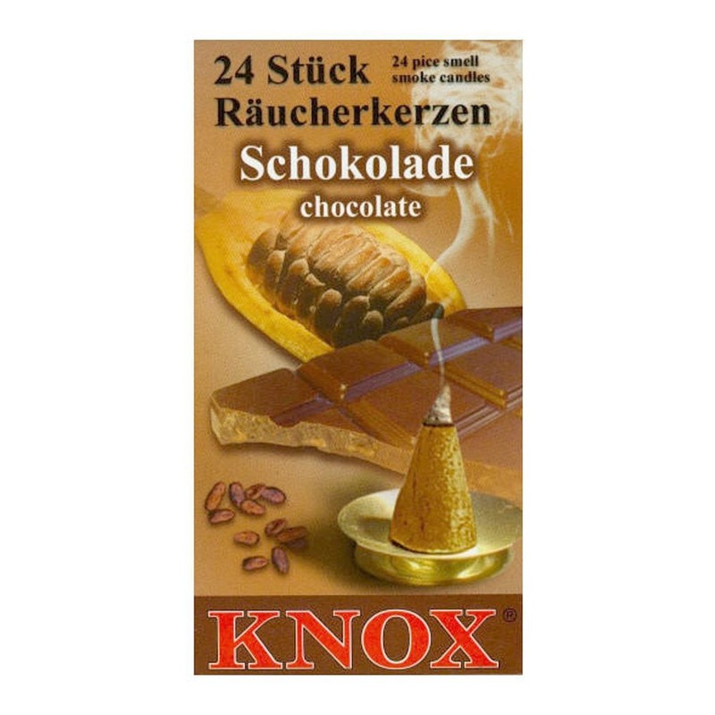 Knox Chocolate Scented Incense Cones, Pack of 24, Made in