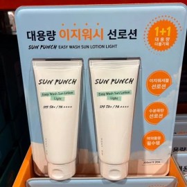 Man with Flowers Sun Punch Sun Lotion Easy Wash Light 200ml x 2 packs / 꽃을든남자 선펀치 선로션 이지워시 라이트 200ml x 2개입