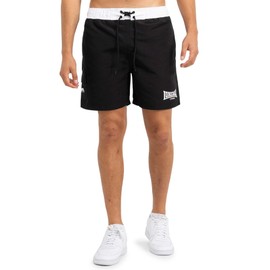 Lonsdale Herren Thorpe Badehose, Black/White, X-Large