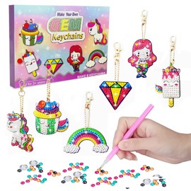 Gifts for 6 7 8 9 10 Year Old Girls：Toys for 7-12 Year Olds Girls Craft Kits for Kids，Presents for 6-10 Year Old Girls Diamond Art for Kids Birthday Presents Diamond Painting Mosaic Kits for Children