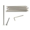 iexcell 10 Pcs M5 x 110mm Thread Pitch 0.8 mm