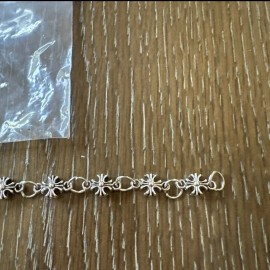 Chrome Hearts Style Silver Bracelet for Men