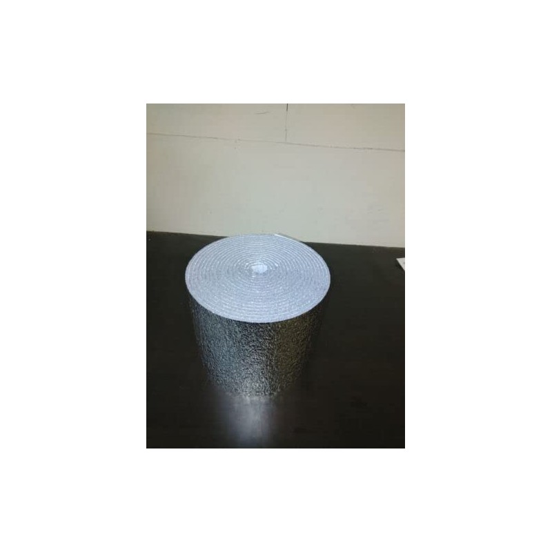 Reflective Foil Insulation Spiral Duct Pipe Wrap Foam Core 6x25