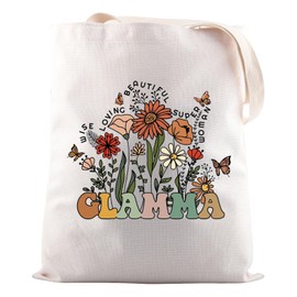 Glamma Gift for Mother's Day Gift for Grandma Wildflower Glamma Tote Bag New Glamma Gift (Glamma CA Tote Bag)