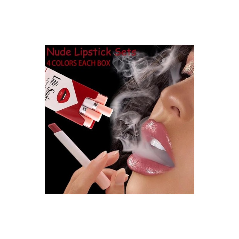 4 PCS Labiales, Balsamo Labial, Labial Hidratante, Mate Lápiz Labials,