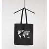 Autiga Jute Bag World Map Watercolour World Map Cotton Bag