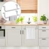 2 Pack Over Cabinet Towel Holder, Brushed Dish Towel Rack