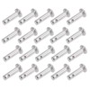 sourcing map Pack of 20 Fork Bolts Single Hole 3