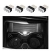 Dickno 4 PCS USB LED Car Interior Atmosphere Lamp, Portable