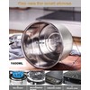 Double Boiler Pot Set, Stainless Steel Melting Pot with Silicone