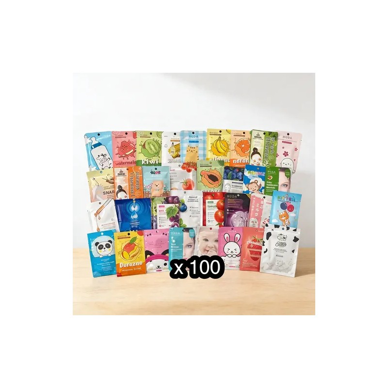100 Mascarillas Hidratantes Facial Coreanas Kawai