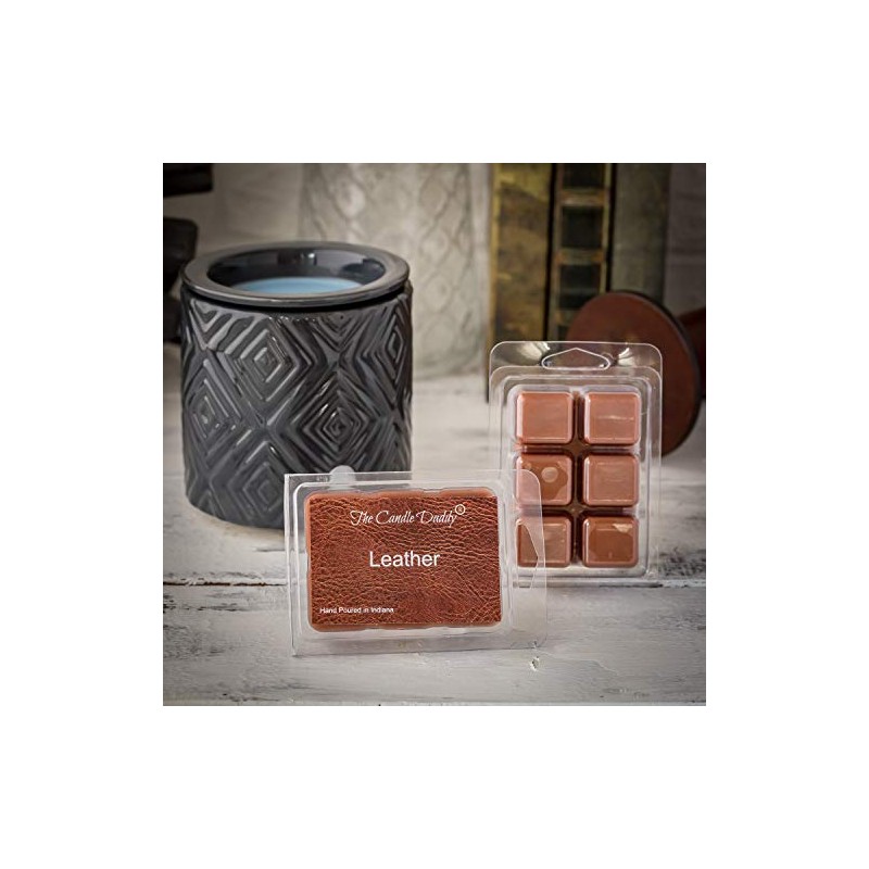 The Candle Daddy Leather Scented Melt- Maximum Scent Wax Cubes/Melts-