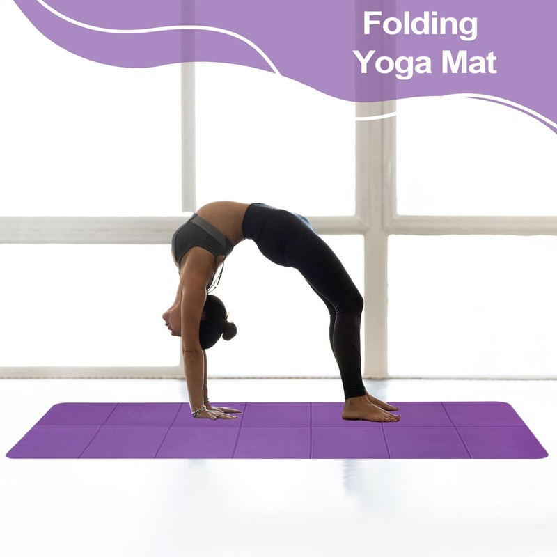 Folding Yoga Mat, Household Mute Portable Double-sided Exercise Mat, Household