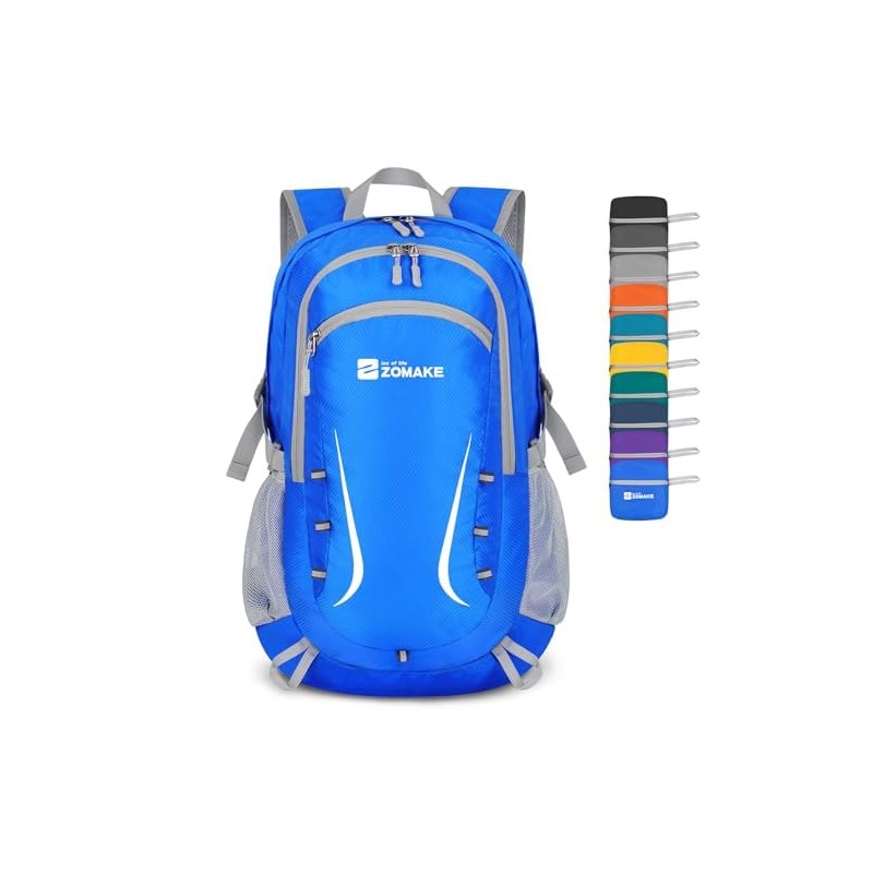 ZOMAKE Foldable Backpack 35 L, Large Lightweight Backpacks Waterproof Hiking