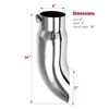 Upower Diesel Exhaust Tip Turn Down 4 inch inlet 5"