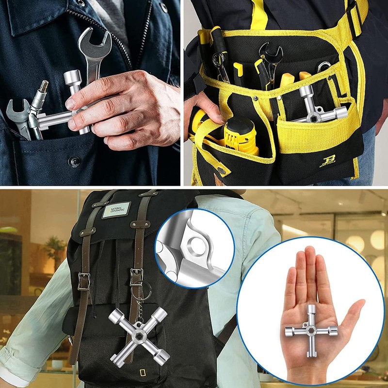 4-Way Multifunctional Key, Universal 4-Way Key, Triangular Key, Universal Control