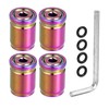 X AUTOHAUX 4pcs Wheel Tire Valve Stem Caps Universal with