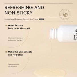 Korea Snail Mucin Facial Toner Face - 100 ml Facial Cleansing & Pores Reduce Pores with Hyaluronic Acid, Korean Skincare Face Care Serum Face, Moisture Hydration for Blemished Skin