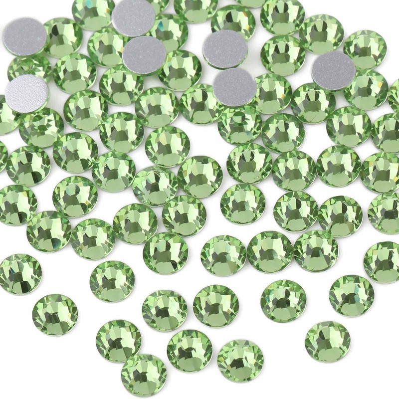 Beadsland 2880pcs Flat Back Crystal Rhinestones Round Gems for Nail
