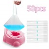 Zeph 50pcs Potty Liners with Drawstring for Boys and Girls,